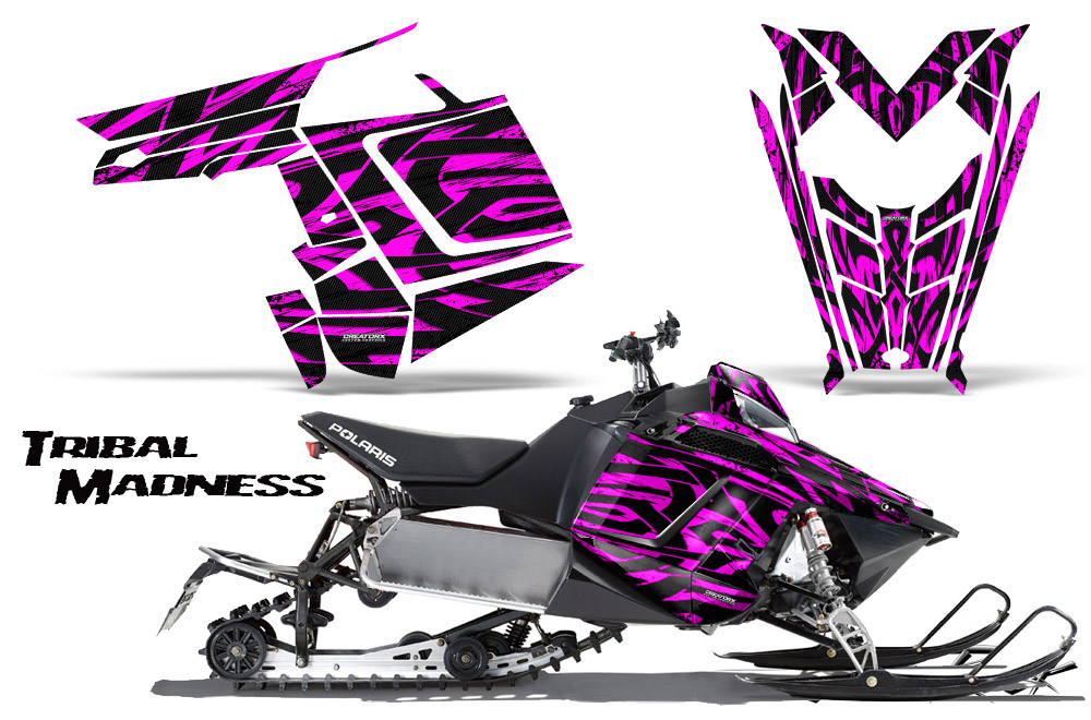 Polaris Rush Graphics Kit Tribal Madness Pink